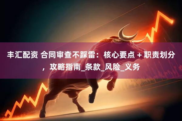 丰汇配资 合同审查不踩雷：核心要点 + 职责划分，攻略指南_条款_风险_义务